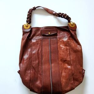 Chloe Lambskin Leather Heloise Large Hobo Satchel Bag